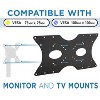 Mount-It! VESA Mount Adapter Plate | Monitor & TV Mount Extender Conversion Kit | Fit Up to 400x200 mm Patterns, Heavy-Gauge Steel | Hardware Included - 3 of 4