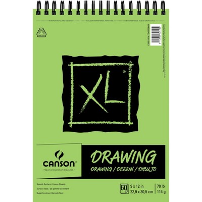 Canson XL Recycled Drawing Paper Pad 9"X12"-60 Sheets 70lb