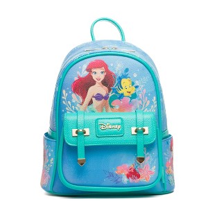 The Little Mermaid - Ariel WondaPop 11" Vegan Leather Fashion Mini Backpack - 1 of 4