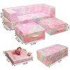 Hooseng Glow in The Dark Kids Modular Sofa, 3-in-1 Convertible Toddler Play Couch with Memory Foam & Floor Cushion for Playroom & Bedroom - 4 of 4
