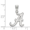 Black Bow Jewelry 10k White Gold Alabama Crimson Tide NCAA Medium Pendant - 2 of 3