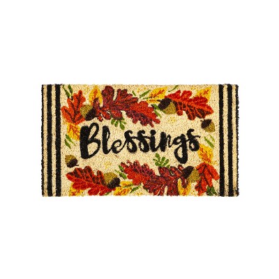 Autumn Blessings Coir Mat