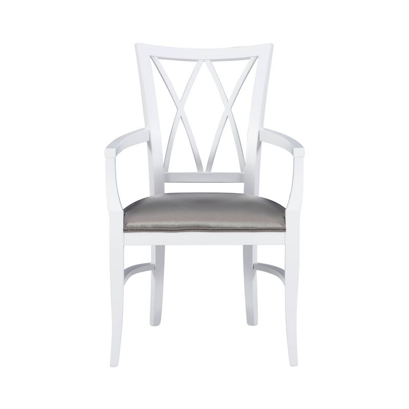 Aberle Arm Chair White - Linon, 4 of 10