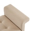Sapphtopaz Storage Ottoman Upholstered Storage Bench Vanity Stool with Button Tufted Entryway Bench Footstool for Living Room, Entryway - 4 of 4