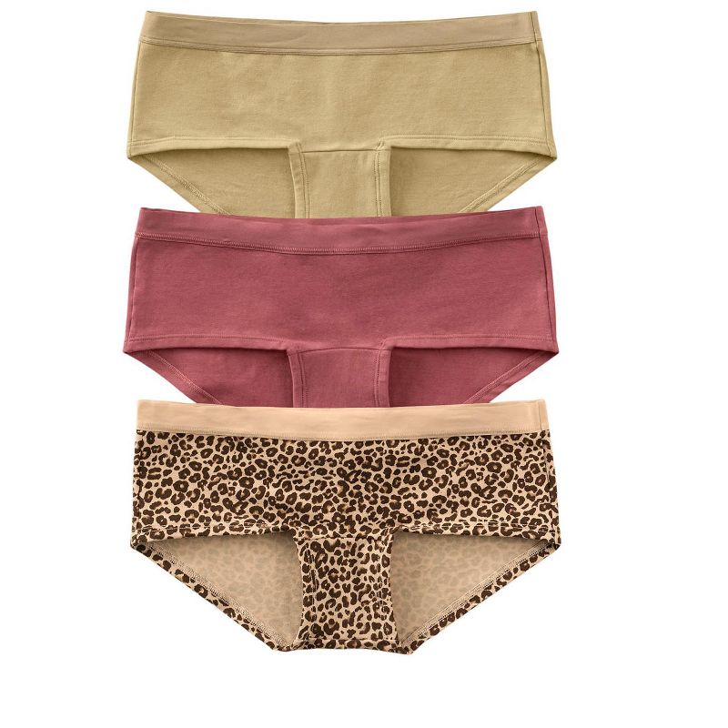 Leonisa  3-pack stretch cotton hipster panties -, 1 of 5