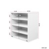 NicBex 3-Tier Shoe Cabinet with RGB Led Light,Freestanding Shoe Organizer for Hallway,Entryway - 3 of 4