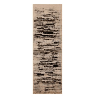 Modern Distressed Abstract Indoor Runner or Area Rug by Blue Nile Mills