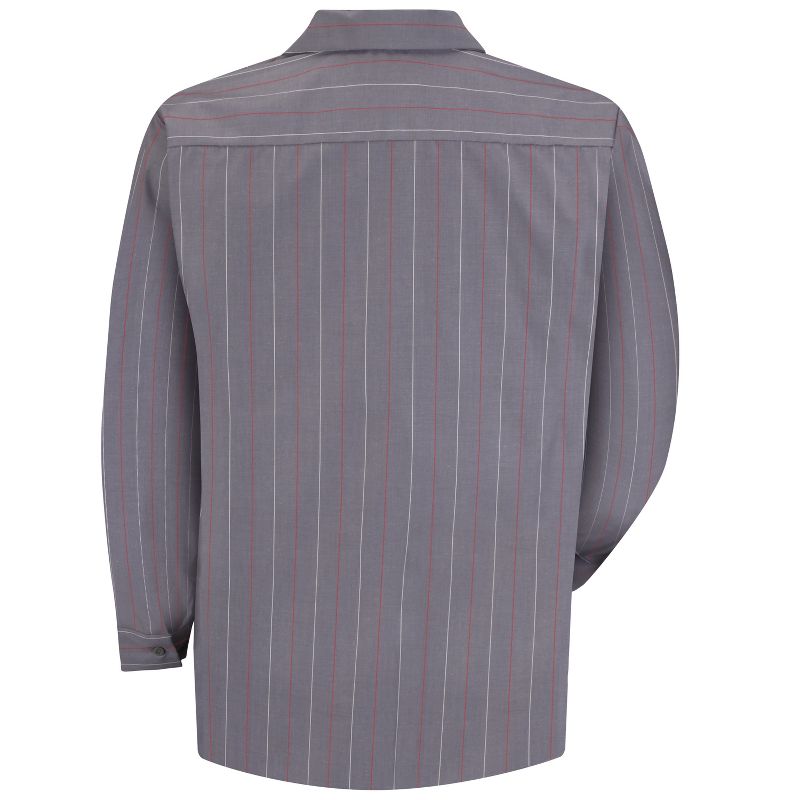 Red Kap Men's Long Sleeve Industrial Stripe Work Shirt, 2 of 4