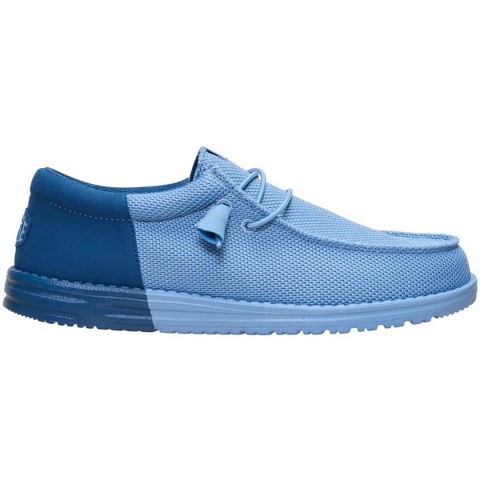 HEYDUDE Mens Wally Funk Mesh Split , Faded Denim/Ensign Blue, 11