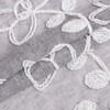 Dainty Home Rita 2-pack Linen Textured Grommet Window Panels With 3d Chenille Floral Embroidery - 3 of 4