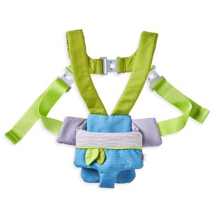 HABA Doll Carrier – Soft Front Carrier for Baby Dolls & Stuffed Animals, Summer Meadow Design, Fits Dolls Up to 15” - 1 of 4