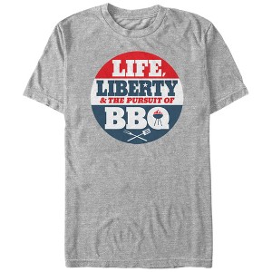 Men's Lost Gods Life, Liberty and Pursuit of BBQ T-Shirt - 1 of 4