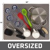 LunaLulinlk Dish Drying Mat, Oversized 19x24 in. Super Absorbent, Quick Dry Fabric, Waterproof & Slip-Resistant Taupe - 2 of 4