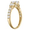 Naturalux 14K Gold 3-stone 1.8 cttw Lab Grown Diamond Ring - 2 of 4