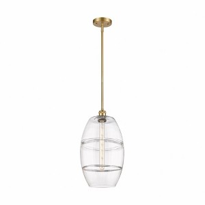 Vaz - 1 Light Stem Hung Mini Pendant In Industrial Style-18.5 Inches Tall and 10 Inches Wide - 1 of 1