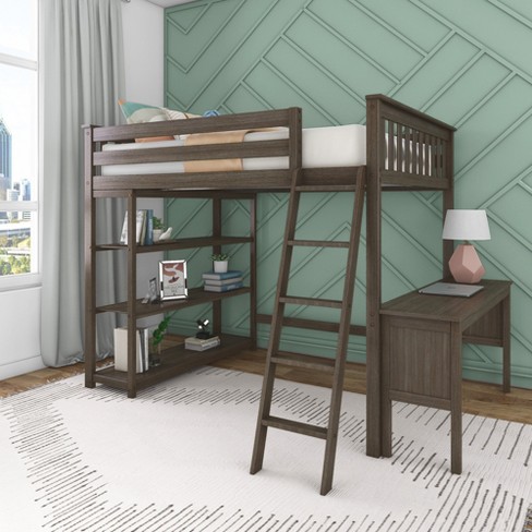 High loft bed fashion with desk