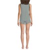 Lands' End Women's Cooling 3 Piece Pajama Set - Robe Tank and Shorts - 2 of 4