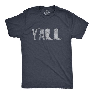 Mens Y'all Boots T Shirt Funny Country Cowboy Southern Graphic Novelty Tee - Crazy Dog Men's T Shirt - 1 of 4
