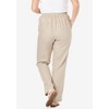Woman Within Women's Plus Size Straight Leg Linen Pant - 3 of 4