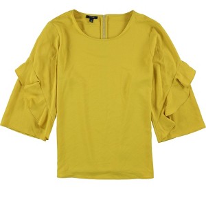 Alfani Womens Zip-Back Ruffled Blouse - 1 of 1