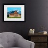 Trademark Fine Art - James McLoughlin Barn Scene X Matted Framed Art - 2 of 4