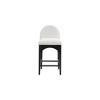 Meridian Furniture,Waldorf Cream Chenille Fabric Stool - 3 of 4