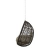 Morris Indoor/Outdoor Wicker Hanging Chair with 8' Chain - Christopher Knight Home: Cushioned, Weather-Resistant - 4 of 4