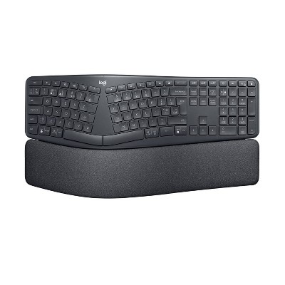 Logitech ERGO K860 Ergonomic Full-Size Wireless Scissor Keyboard with Wrist Rest - Black