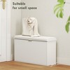 Shoe Storage Bench with Padded Seat Cushion and Flip-Drawer, Entryway Bench, Shoe Cabinet, 31.5x10.2x18.7 Inches - 4 of 4