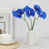 Unique Bargains Artificial Anthurium Lily Flowers for Home Decor 10 Pcs - 4 of 4
