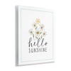 Stupell Industries Hello Sunshine with Daisies Wall Plaque Art - 3 of 4