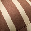 44"x22"x10" Cabana Stripe Outdoor Patio Cushioned Bench Brown/Natural - Hearth & Hand™ with Magnolia - 3 of 4