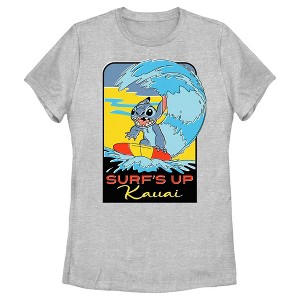 Women's Lilo & Stitch Kauai Surf's Up T-Shirt - 1 of 4