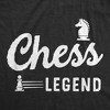 Mens Chess Legend Funny T Shirt Sarcastic Graphic Tee For Men - Crazy Dog Men's T Shirt - 2 of 4