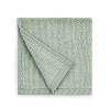 4pk Turkish Cotton Washcloth Set Green - Wellbe - 4 of 4