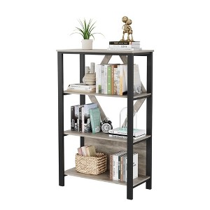 3/4/5 Tier Bookshelf with LED Lights, Bookcase with Open Display Shelves - 1 of 4