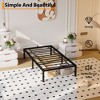 Metal Bed Frame, Twin Platform Bed Frame No Box Spring Needed, with Metal Slat Support, Easy Assembly, Under Bed Storage - 3 of 4
