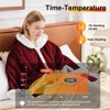 Inhand Wearable Heated Throw Blanket Shawl - 50"x60" Flannel Electric Robe Blanket Hoodie for Winter 5-Position Timer 10 Heating Levels - 3 of 4
