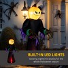 LOVSON 7-foot Halloween inflatable outdoor decoration, Grim Reaper ghost pumpkin, suitable for gardens, lawns, parties, waterproof design - 4 of 4