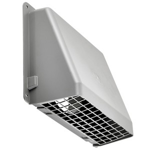 Lambro® 6-In. Plastic Wall Exhaust or Air Intake Vent with Hinged Screen and Removable Damper, 351 - 1 of 4
