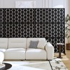 MAYEERTY 72¡Á47 in Metal Outdoor Patio Privacy Screen Freestanding Room Divider Partition for Indoor, White - 3 of 4