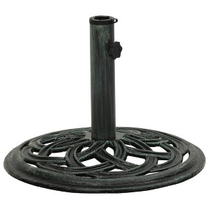VidaXL Umbrella Base Green 17.3 in.x17.3 in.x12.2 in. Cast Iron - 1 of 4