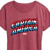 Women's - Marvel - Captain America Logo Short Sleeve Graphic T-Shirt - 2 of 4