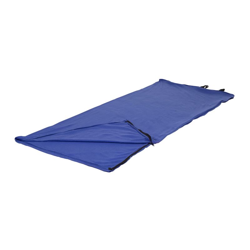 Stansport Rectangular Fleece Sleeping Bag Blue, 1 of 9