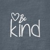 Dalix Be Kind Embroidered Cotton Relaxed Fit Short Sleeve Crewneck Tee Shirt Women - 4 of 4