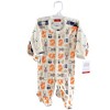 Hudson Baby Infant Boys Cotton Preemie Snap Sleep and Play 3pk, Forest, Preemie - 2 of 2