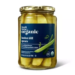 Organic Kosher Dill Pickle Spears - 24 fl oz - Good & Gather™
