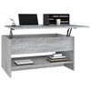 vidaXL Coffee Table Grey Sonoma Engineered Wood Medium Height-Adjustable - 4 of 4