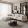 WJShome Velvet Modular Sectional Sofa with Chaise,111" Modern L-Shaped Couch for Living Room with Removable Cushions and 8" High Metal Legs - 2 of 4