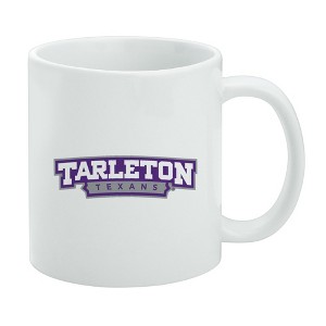Tarleton State University Secondary Logo Ceramic Coffee Mug Novelty Gift Mugs for Coffee Tea and Hot Drinks 11oz White - 1 of 4